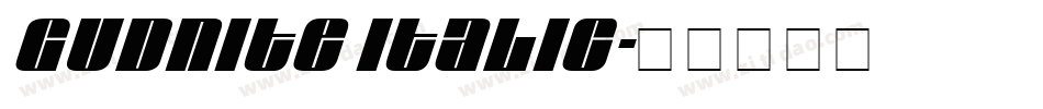 Gudnite italic字体转换